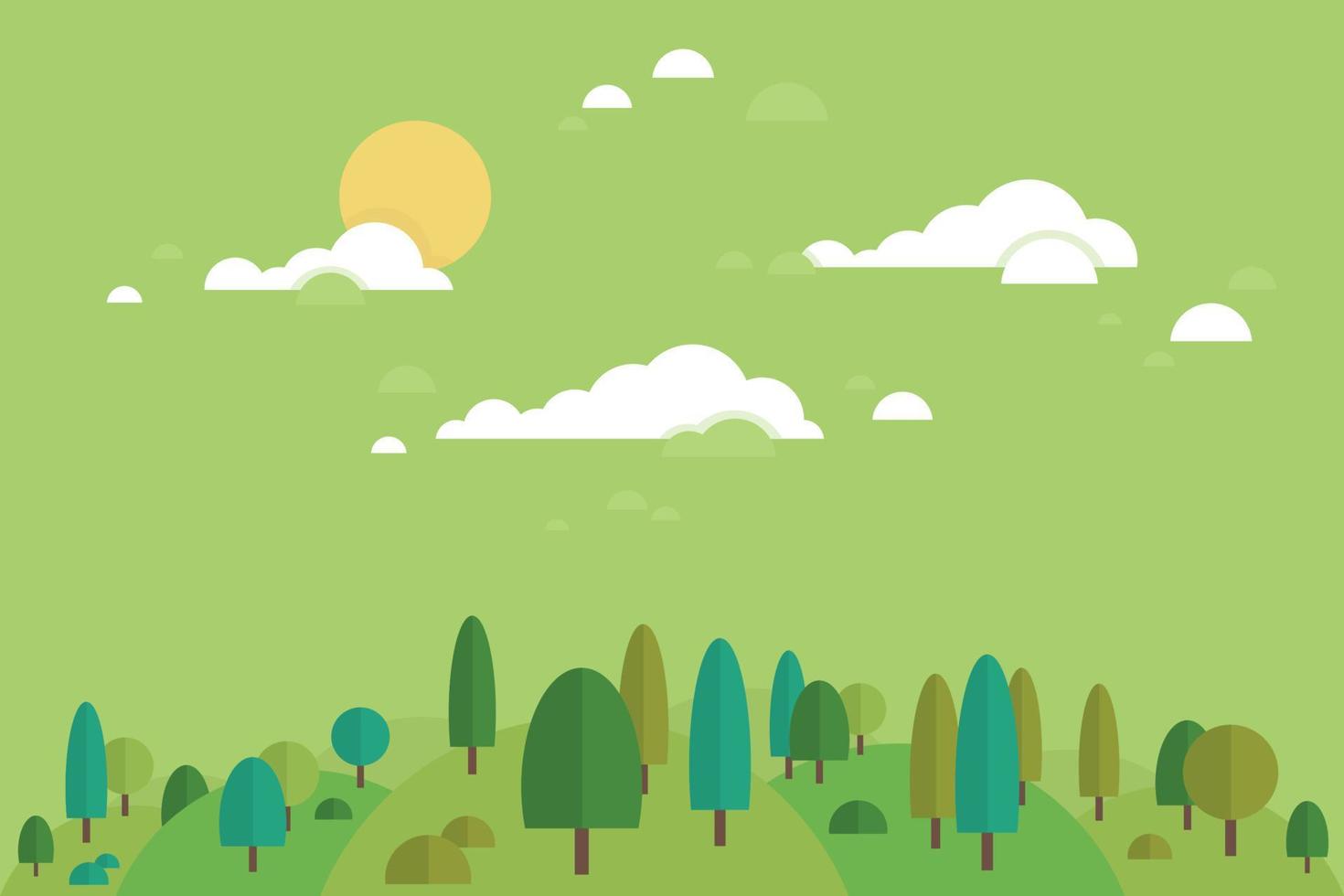 Illustration on the theme of nature vector