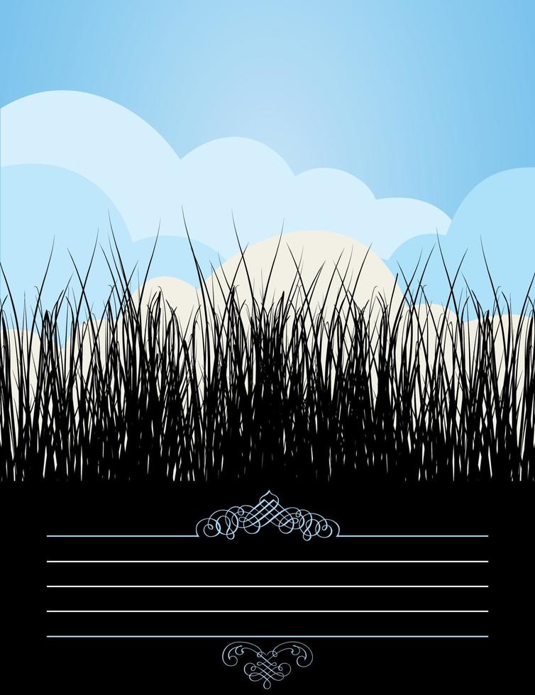 Illustration on the theme of nature vector