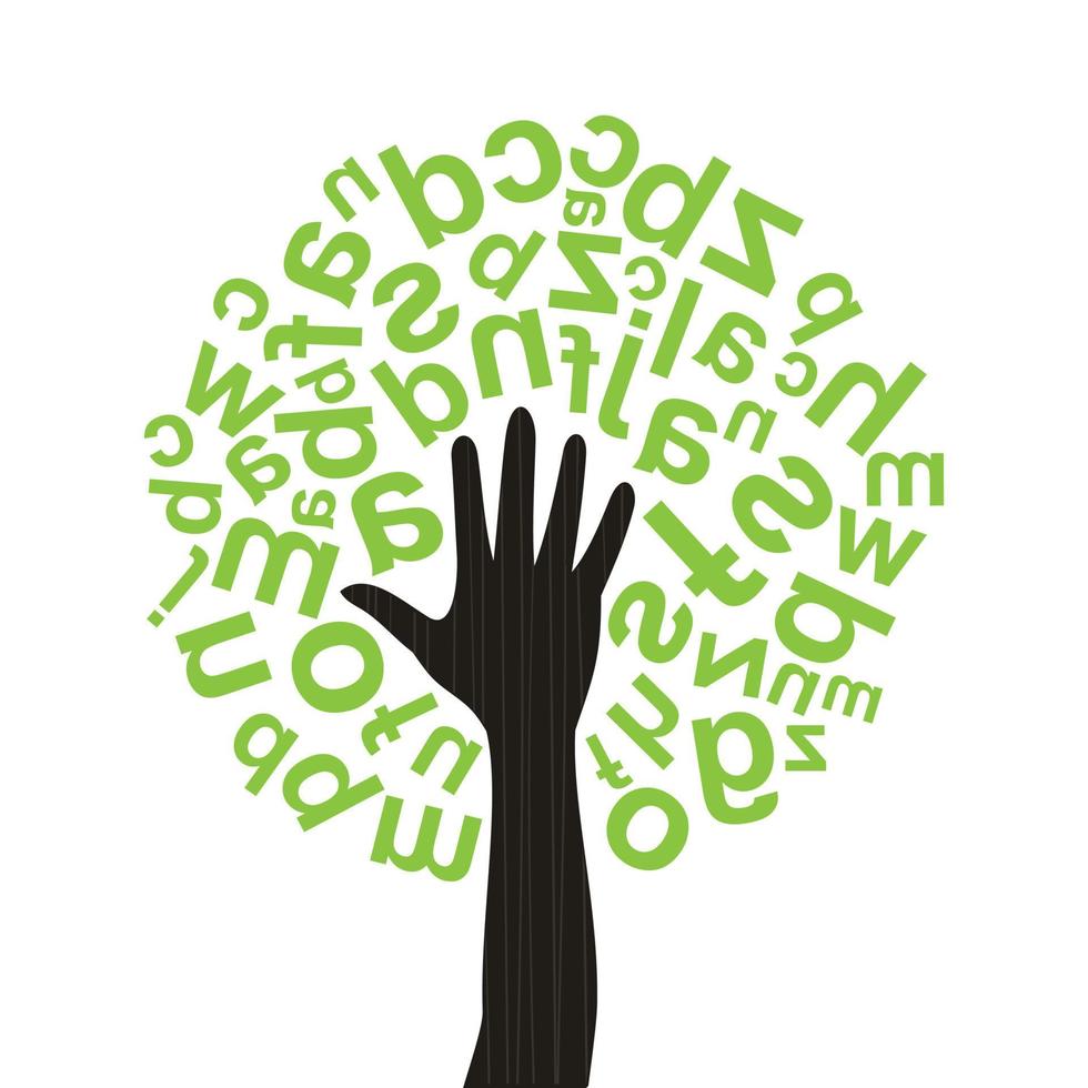 Abstraction on the topic of body parts vector