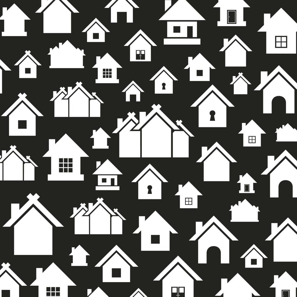 Background made of houses. A vector illustration