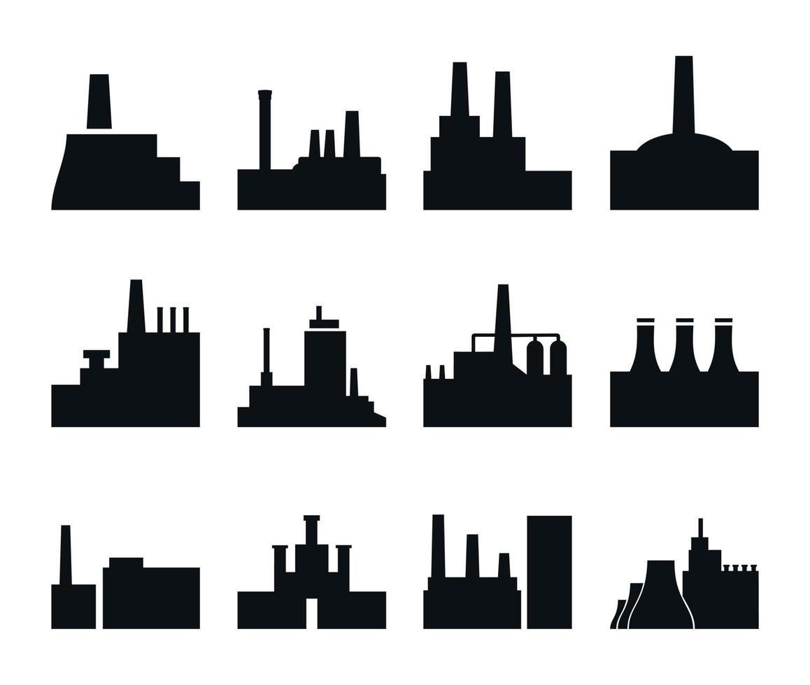 conjunto de íconos en un tema el industria. un vector ilustración