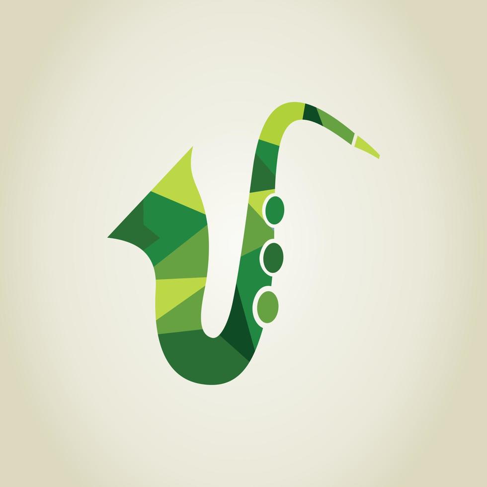 Saxophone a sign for design. A vector illustration