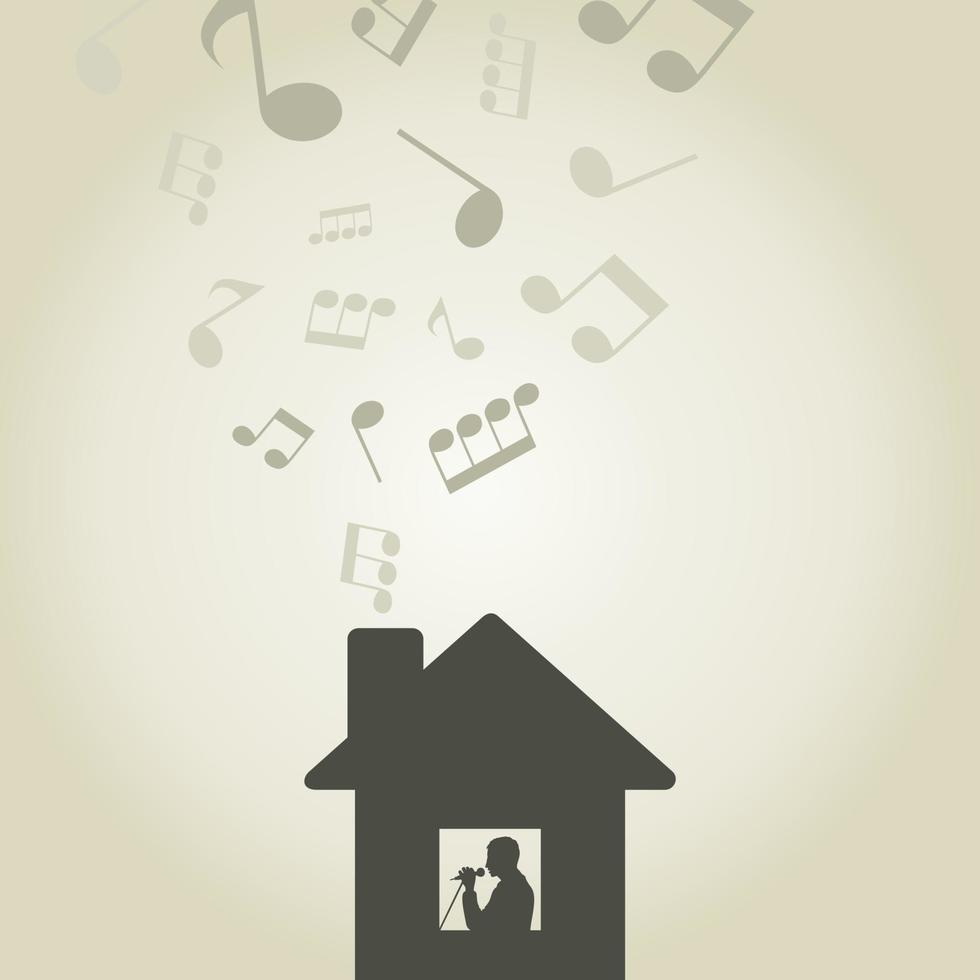 Abstraction on the theme of music vector