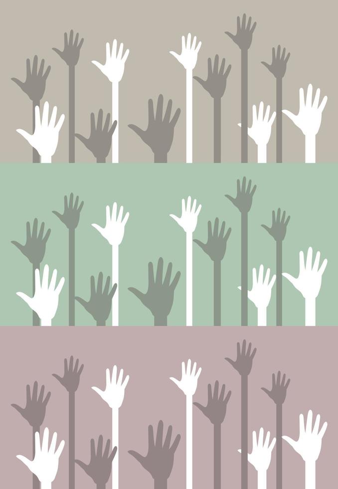 Abstraction on the topic of body parts vector