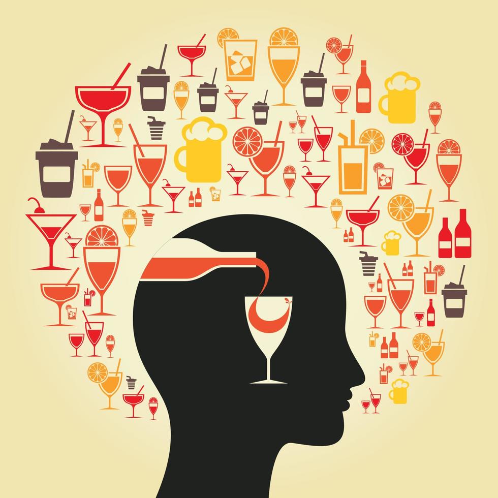 Abstraction on the topic of food vector