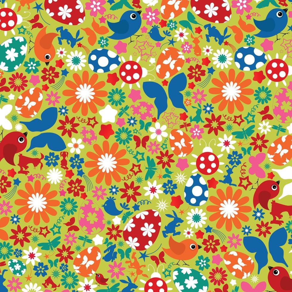 Easter holiday card vector