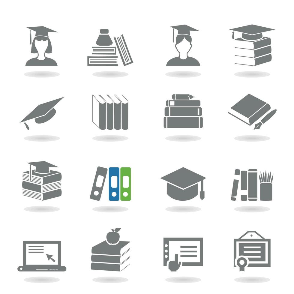 Collection of icons a science. A vector illustration