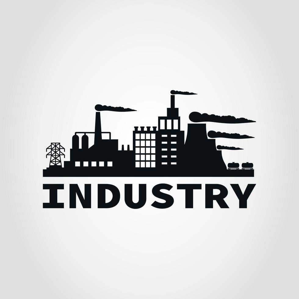 A holiday card on the theme of industry vector