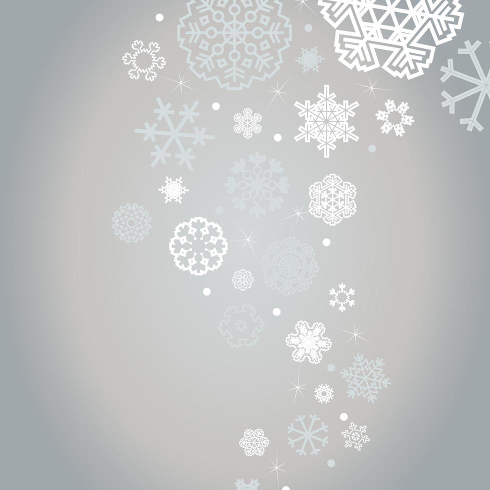 Snow in the woods. Vector illustration