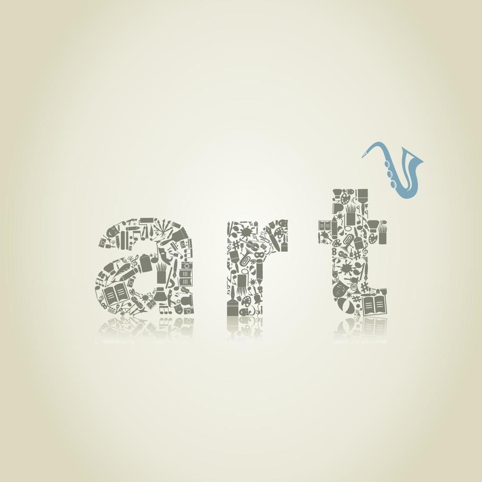 Abstraction on the theme of art vector