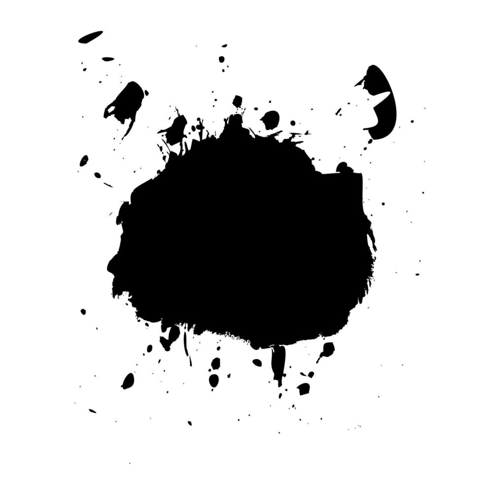 Abstract black blots. A vector illustration