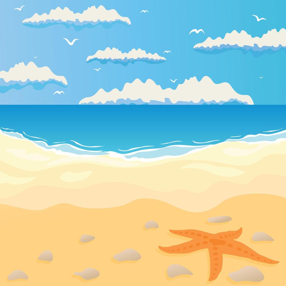 Illustration on the theme of nature vector