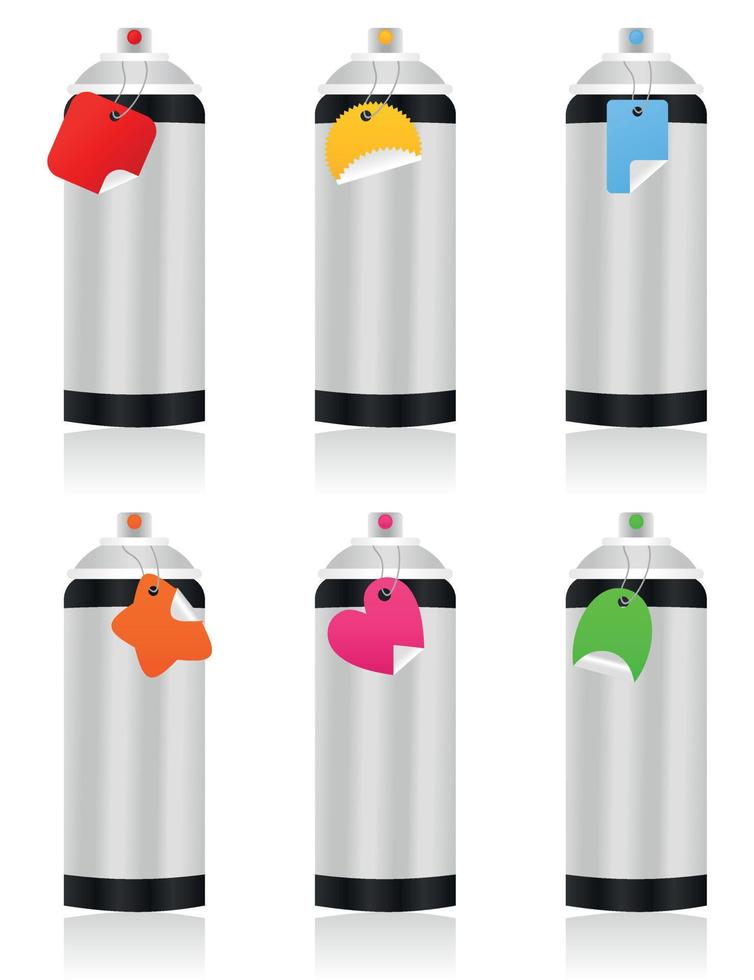 Set of icons for the artist. A vector illustration