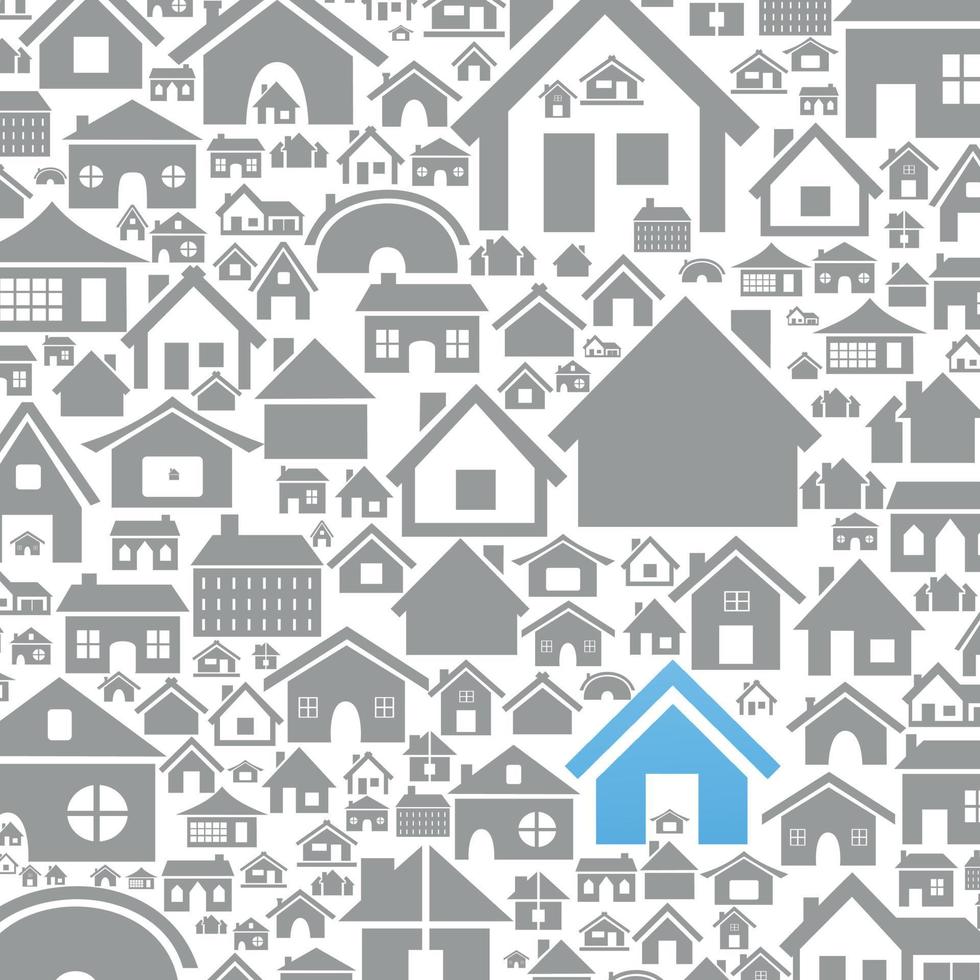 Background made of houses. A vector illustration