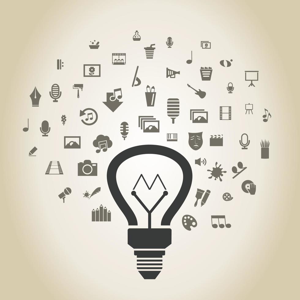 Abstraction on the theme of art vector