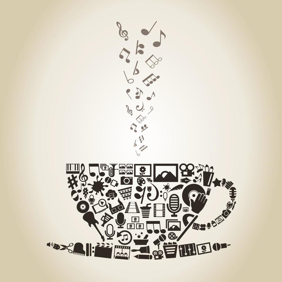 Abstraction on the theme of art vector