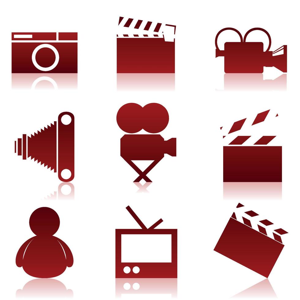 Set of icons on a theme art. A vector illustration