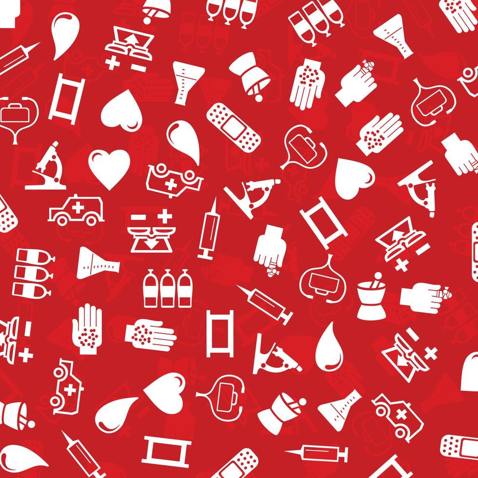 A holiday card on the topic of medicine vector