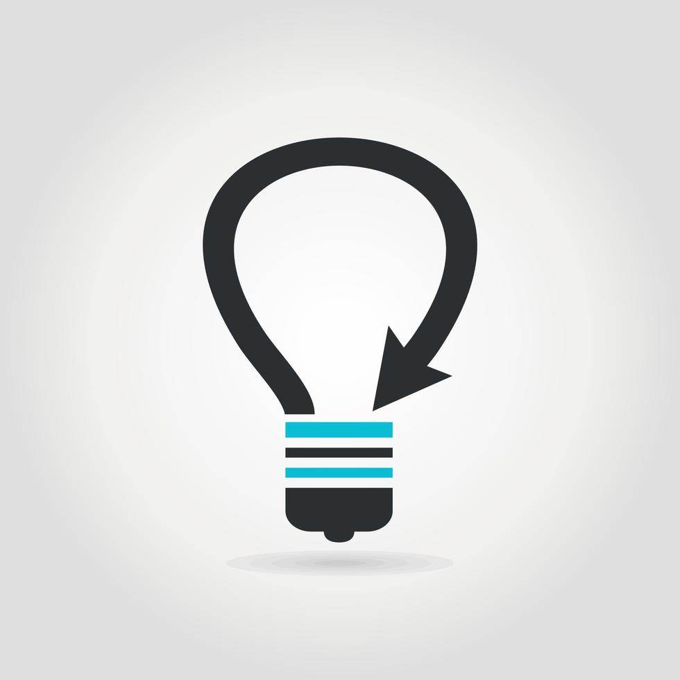 Handshake in light bulbs. Vector illustration