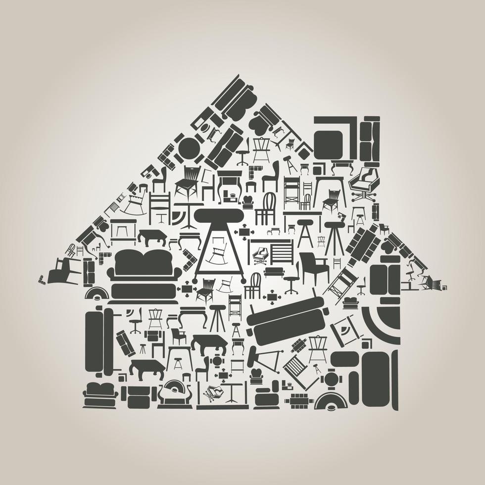 Holiday card on the theme of houses vector