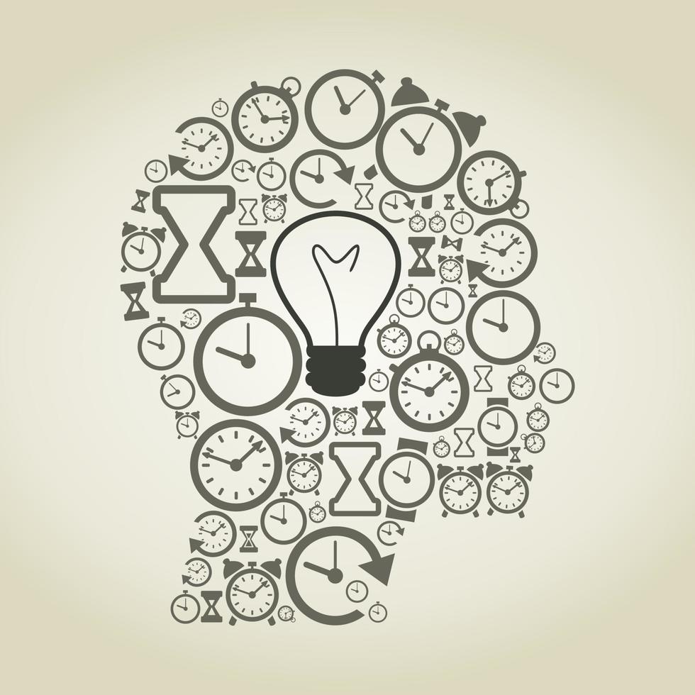 Abstraction on the office theme vector