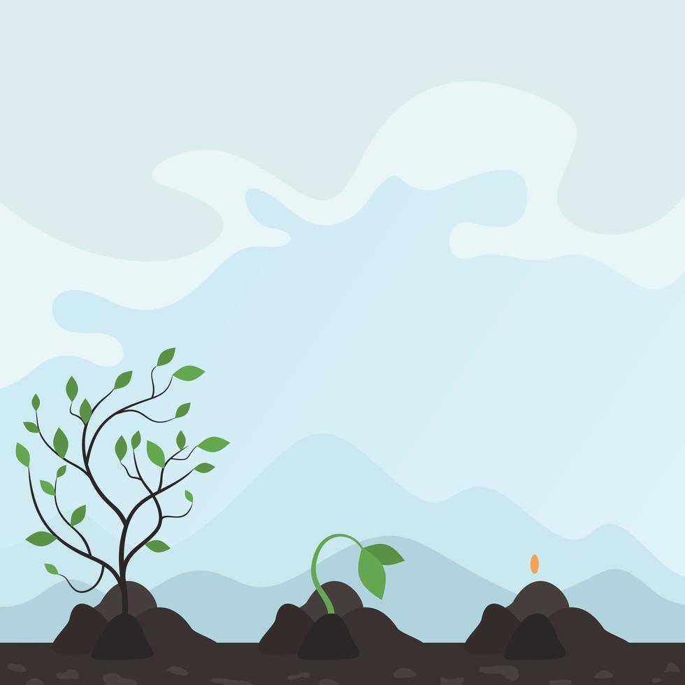 Illustration on the theme of nature vector