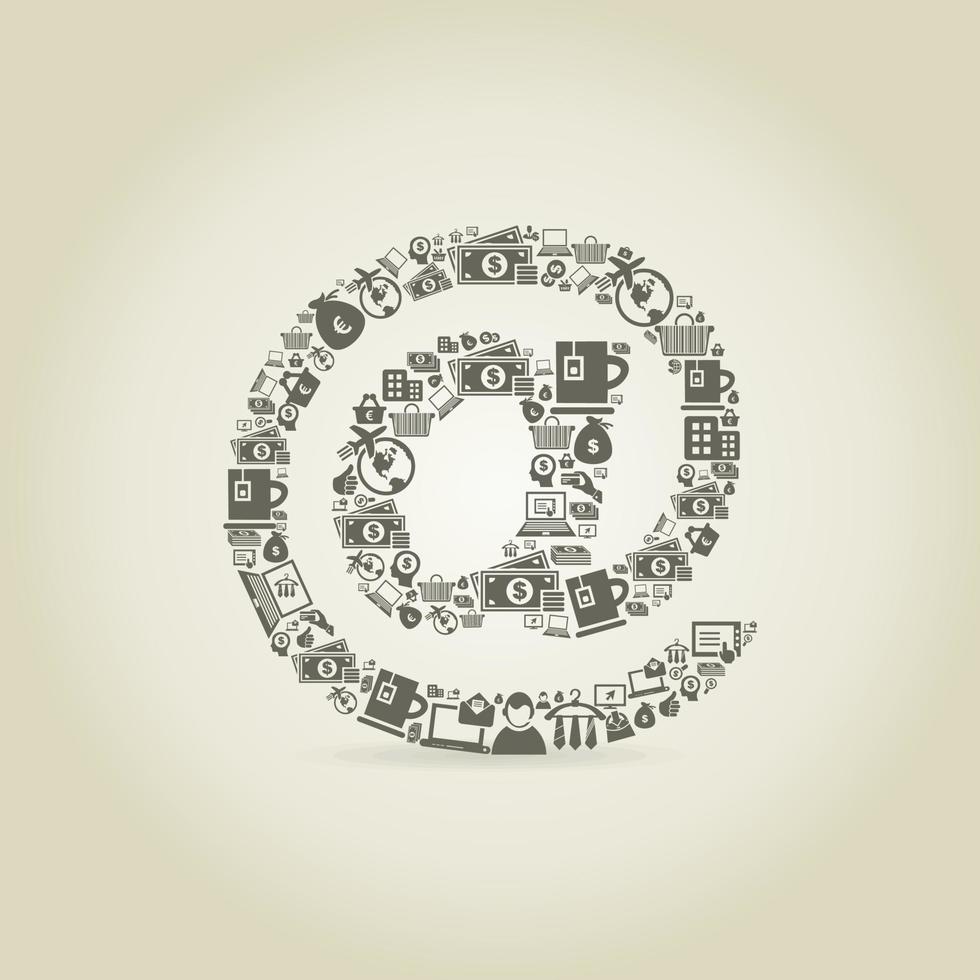 Abstraction on the office theme vector