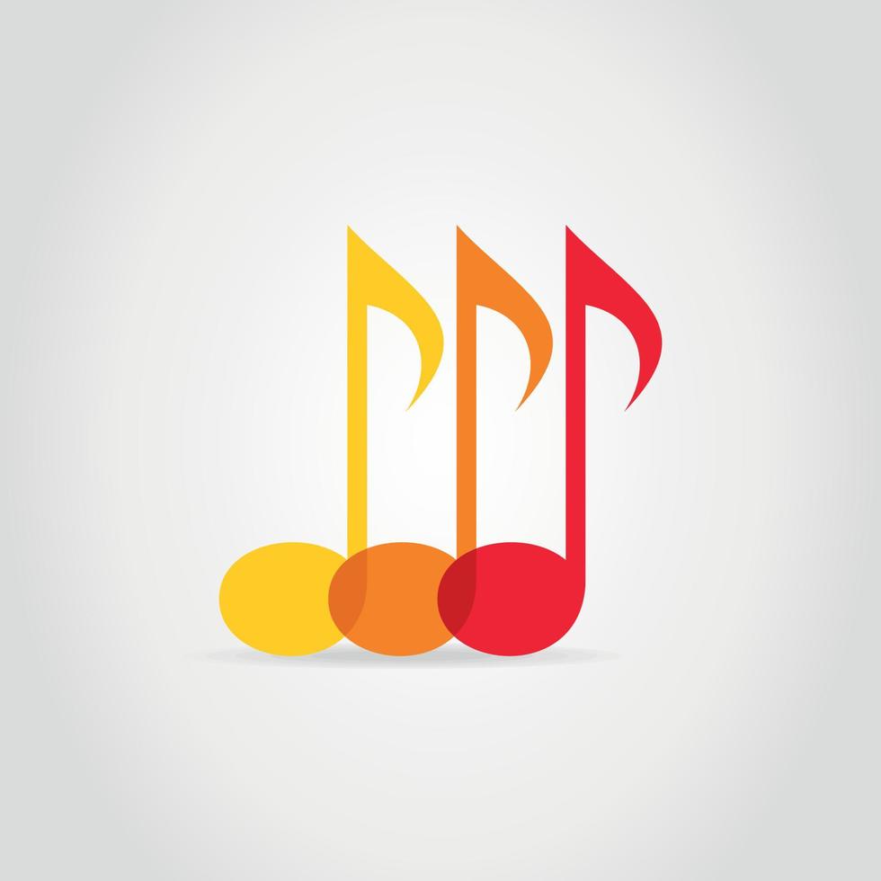 The yellow, orange and red note on a grey background vector