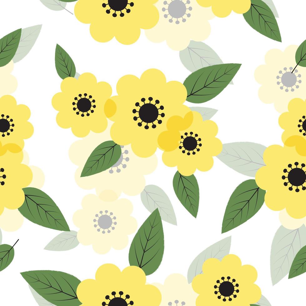 Seamless cute fresh floral pattern background vector illustration for  fashion fabric wallpaper wrapping  and print design