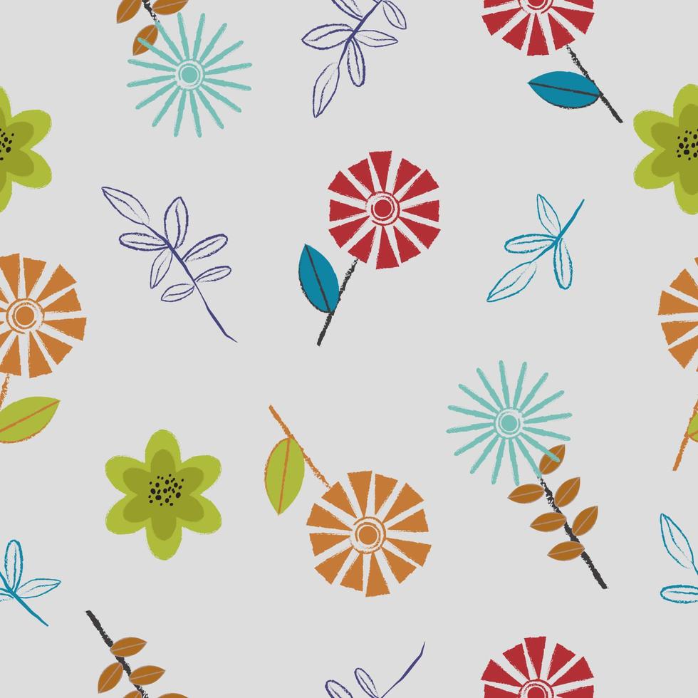 Seamless cute fresh floral pattern background vector illustration for  fashion fabric wallpaper wrapping  and print design