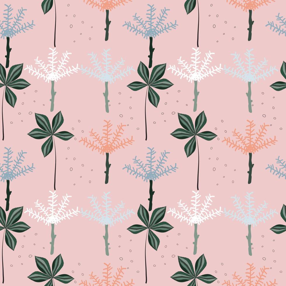 Seamless abstract colorful flowers pattern background  for wallpaper,gift wrapping,packaging seamless vector background design