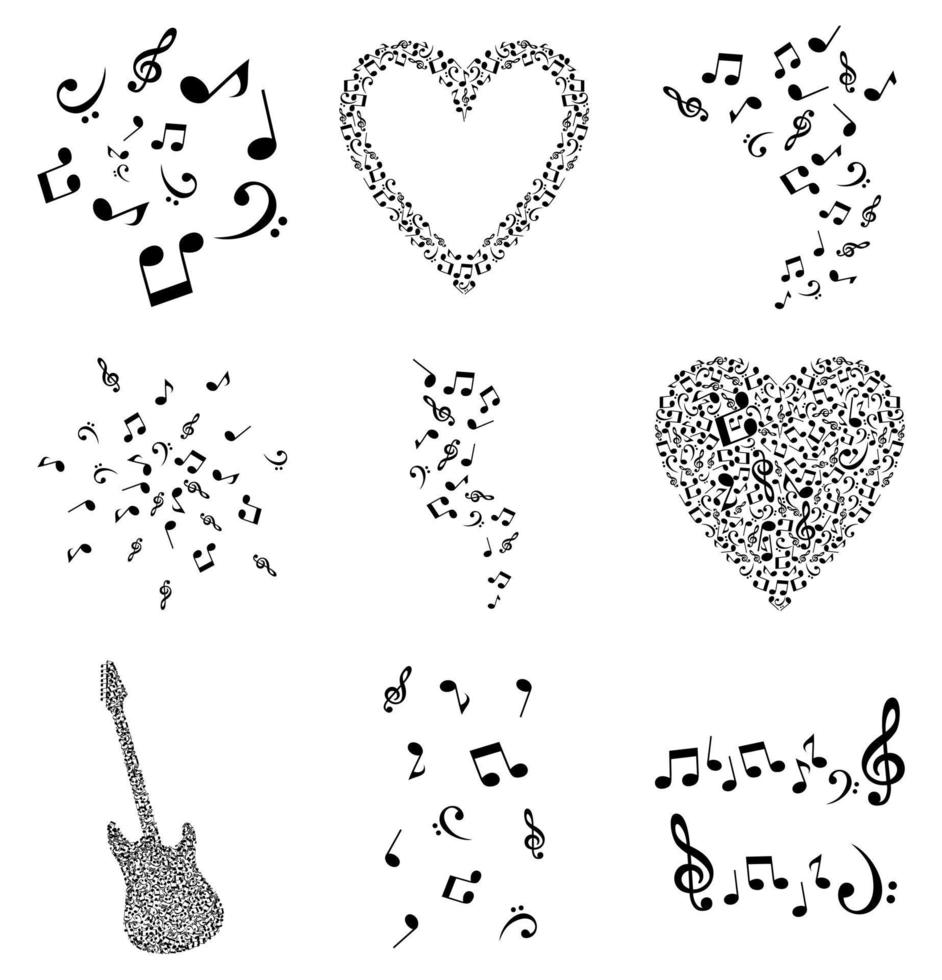 Abstraction on the theme of music vector