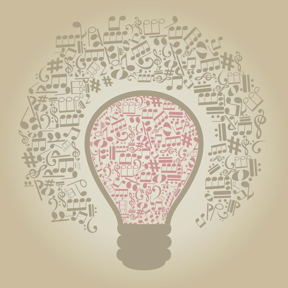 Abstraction on the theme of music vector