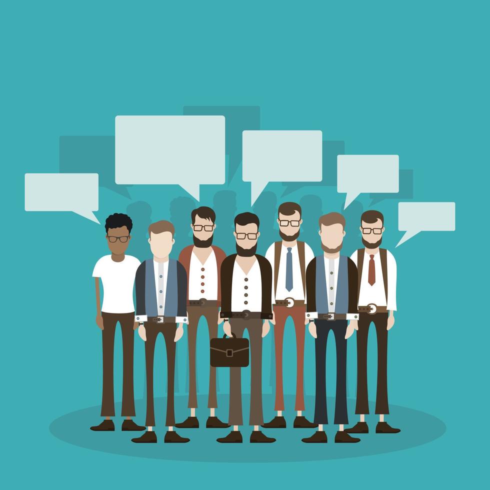 People business team. Vector illustration