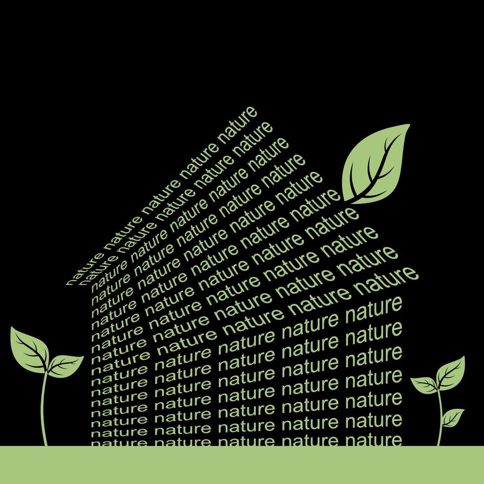 Illustration on the theme of nature vector