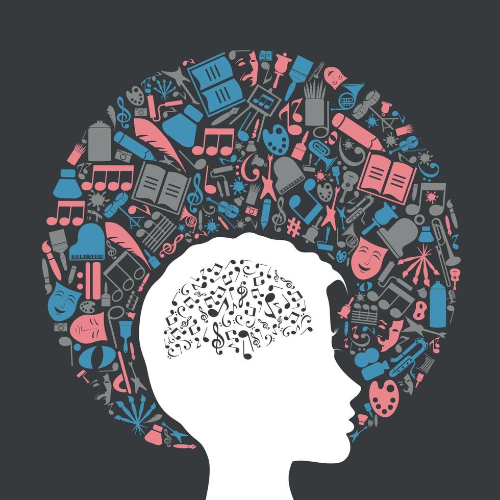 Abstraction on the theme of art vector