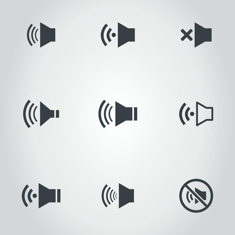 Set of icons on a theme music. A vector illustration