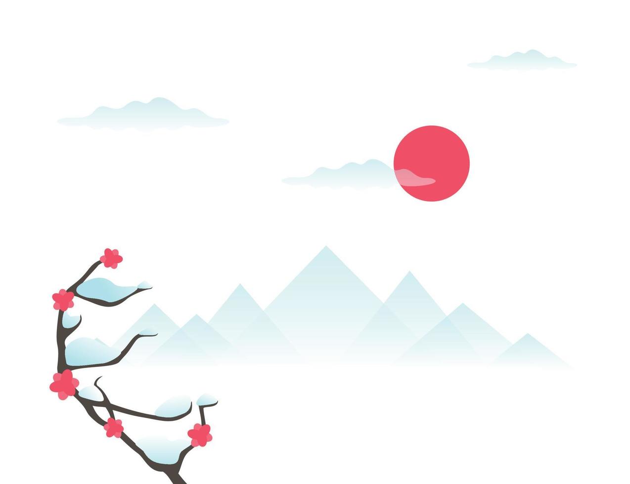 Illustration on the theme of nature vector