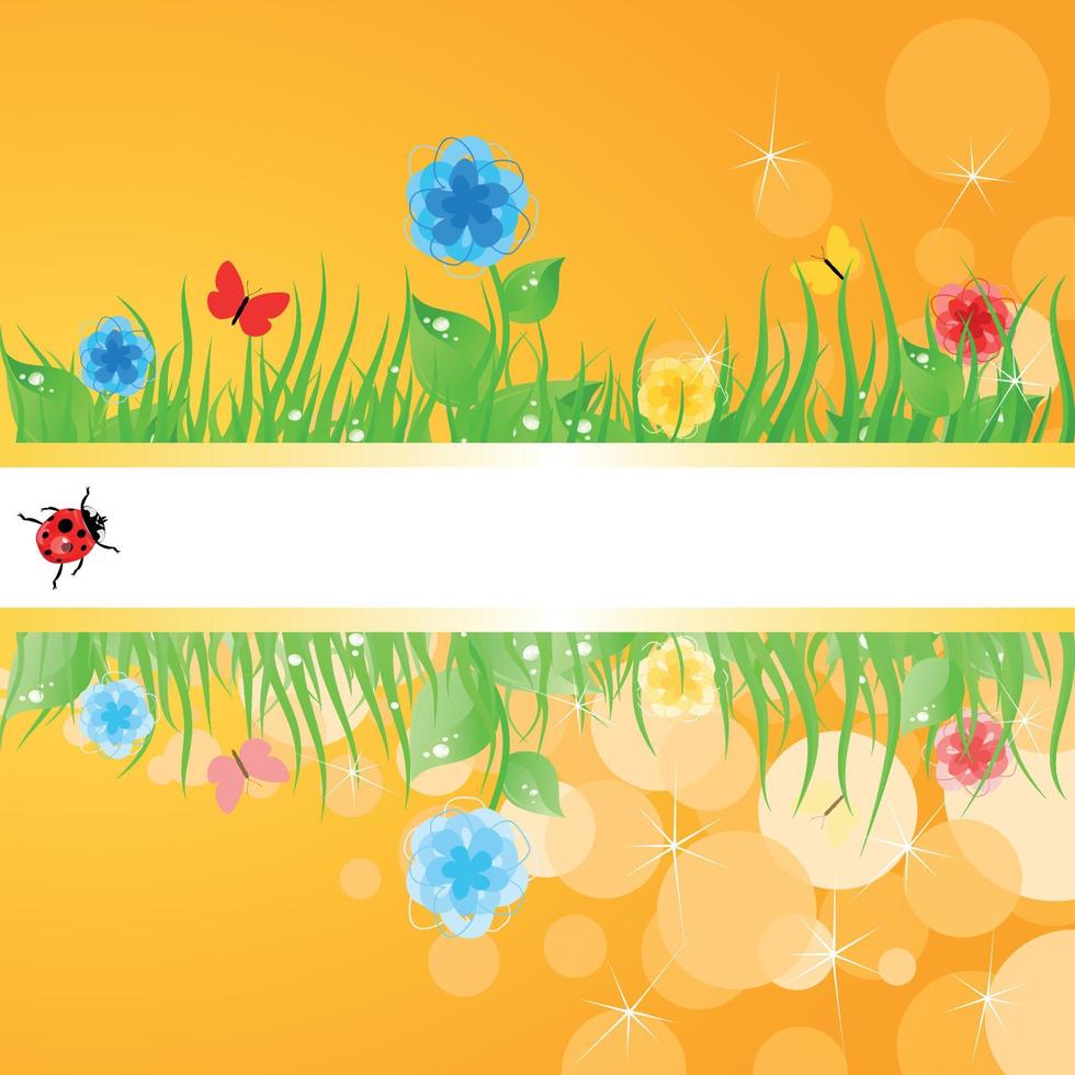 Illustration on the theme of nature vector