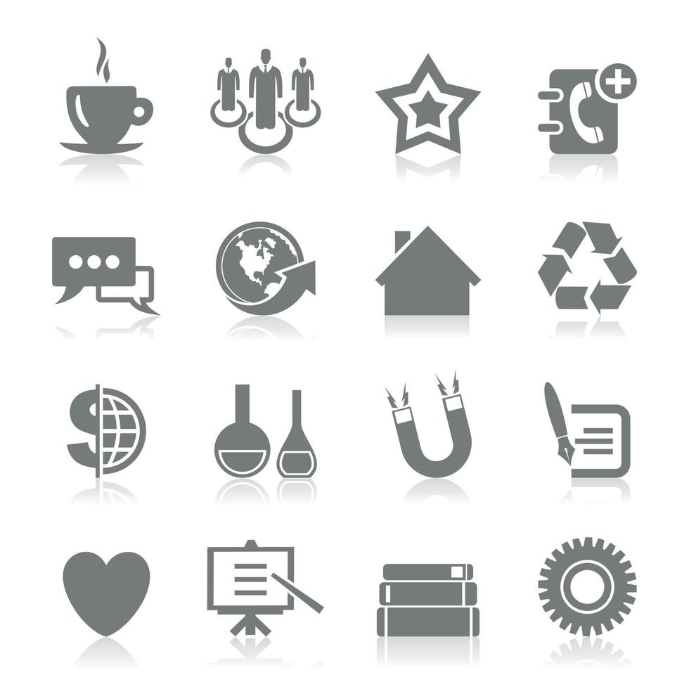 Set of icons for web design. A vector illustration