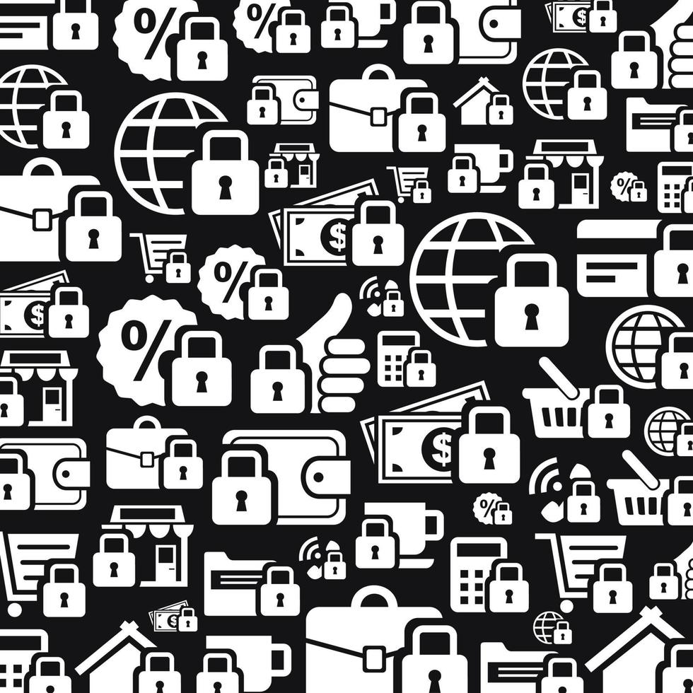 Background made of locks. A vector illustration