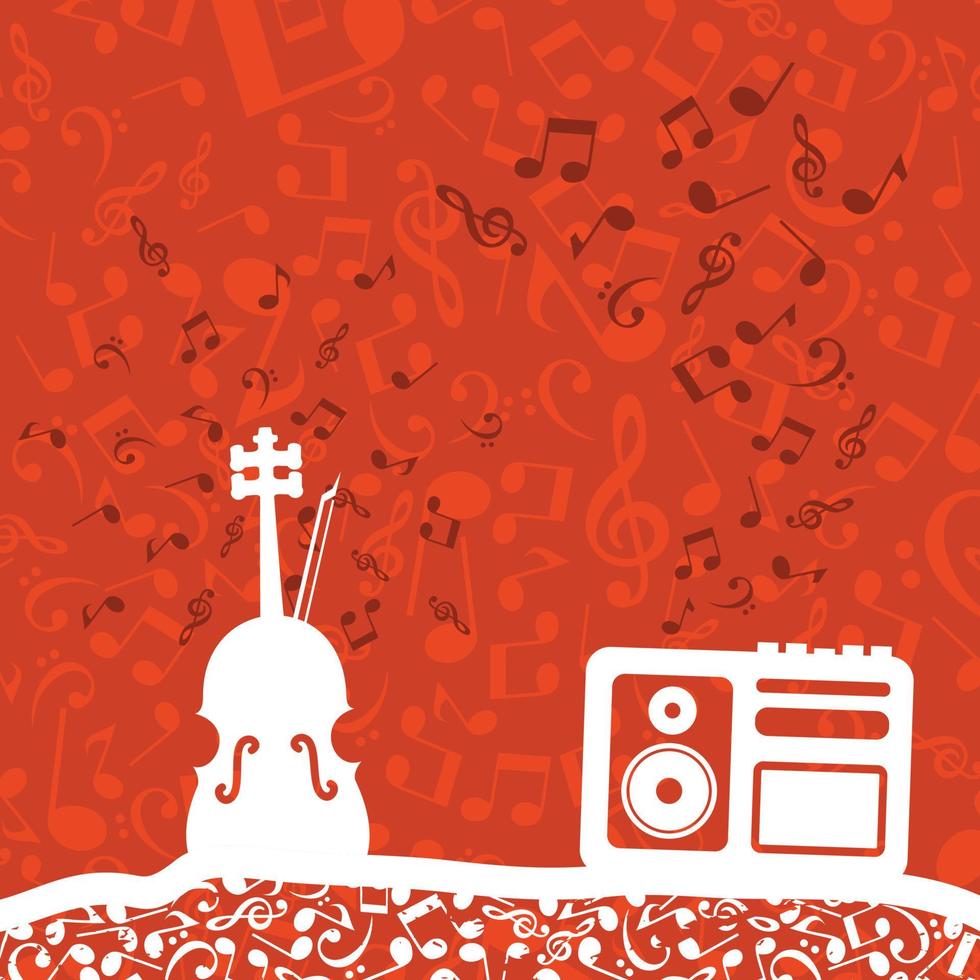 Abstraction on the theme of music vector