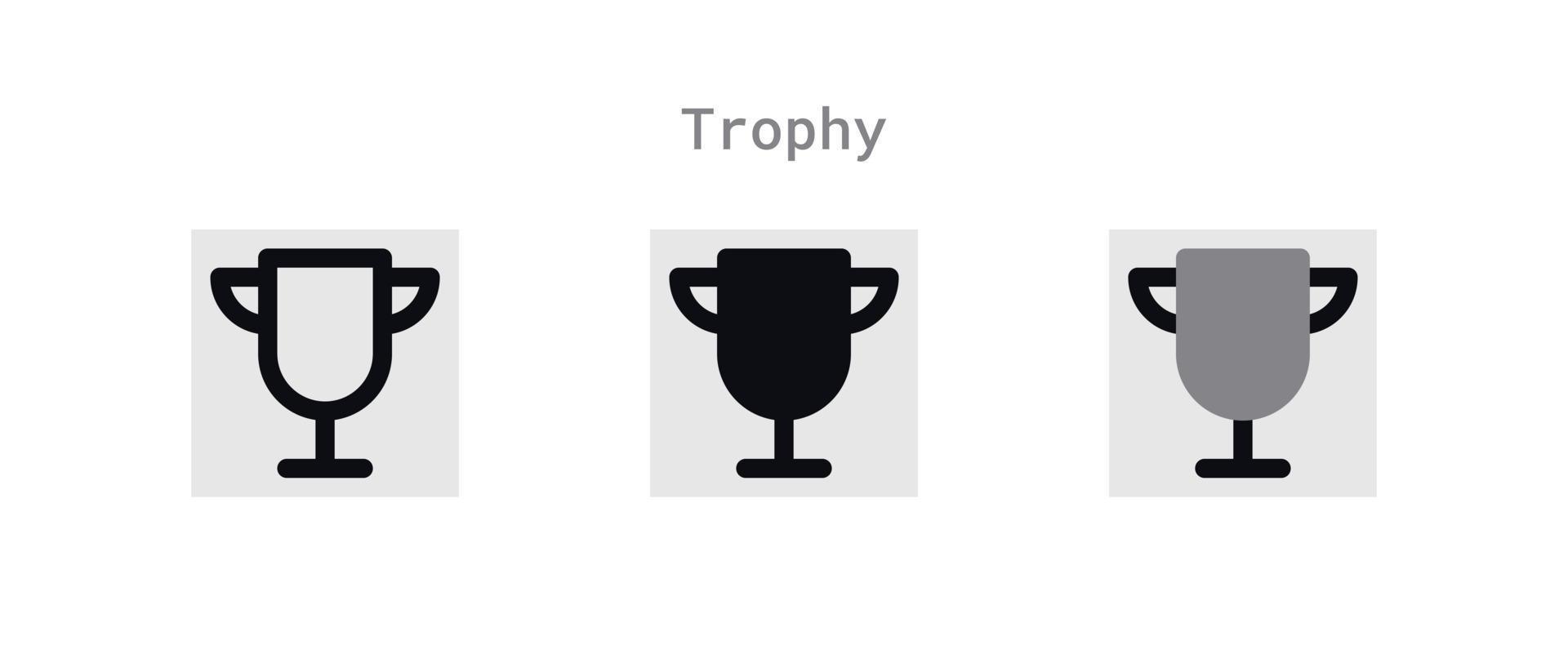 Trophy Icons Sheet vector