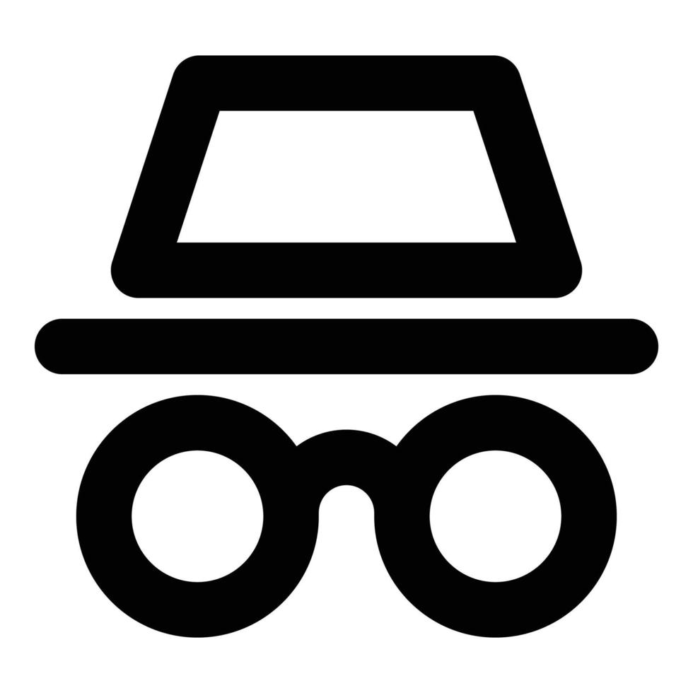 incognito icon for web ui design vector