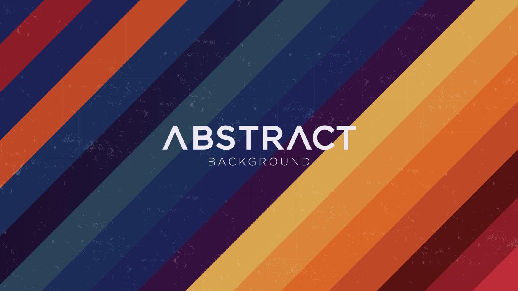 Multi-colored vintage striped abstract background - diagonal lines background vector