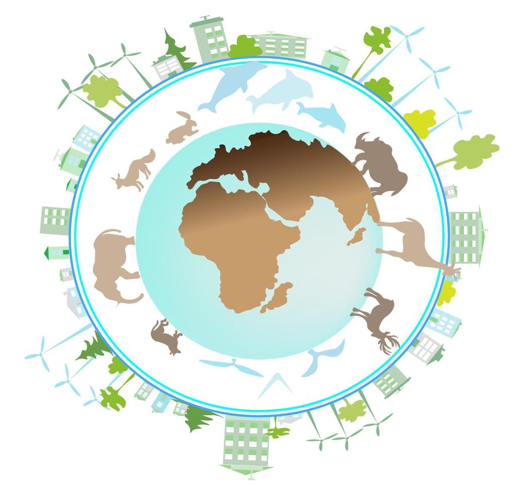 Eco friendly energy green Nature.Ecology organic symbol environmen Earth day.Eco friendly people hand.Environmental alternative energy. vector