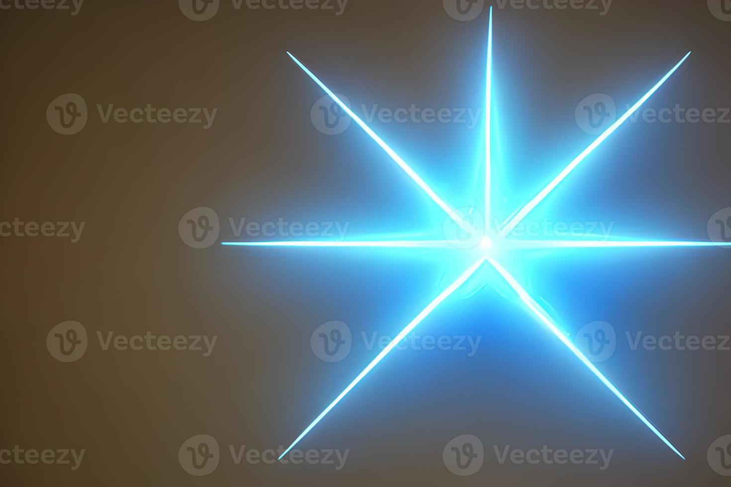 Blue star shape line background with some empty space. photo