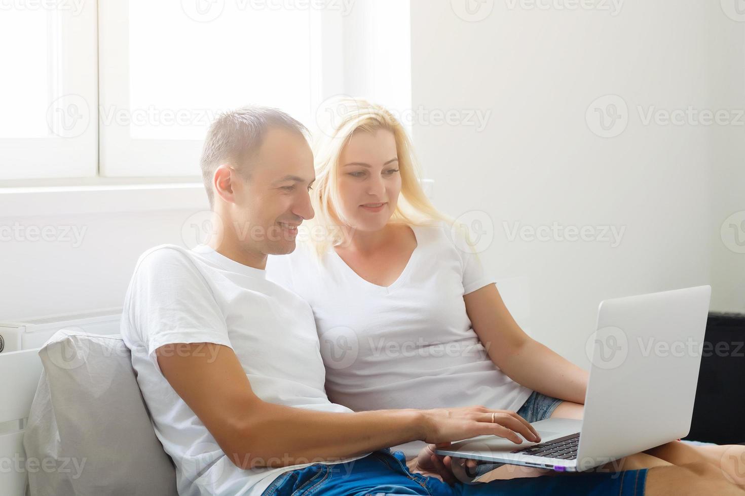 Stay at home from Coronavirus Covid-19 pandemic crisis. Lifestyle, Lover couple, happy Family time. Quarantine. photo