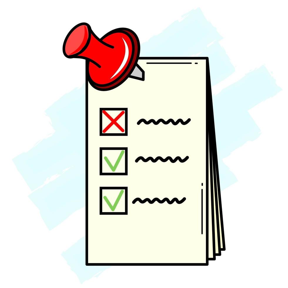 illustration of clipboard with check mark vector