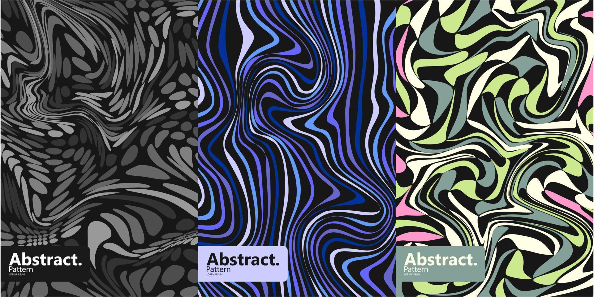 Abstract pop art pattern marble elements vector